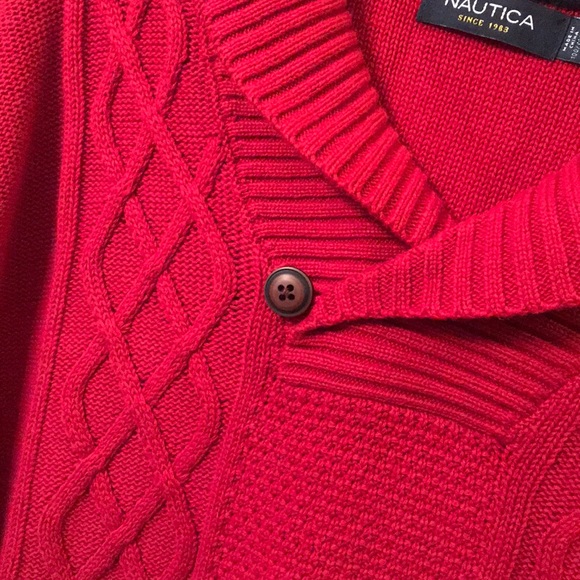 NWOT, Nautica men’s Red sweater. - Picture 7 of 8
